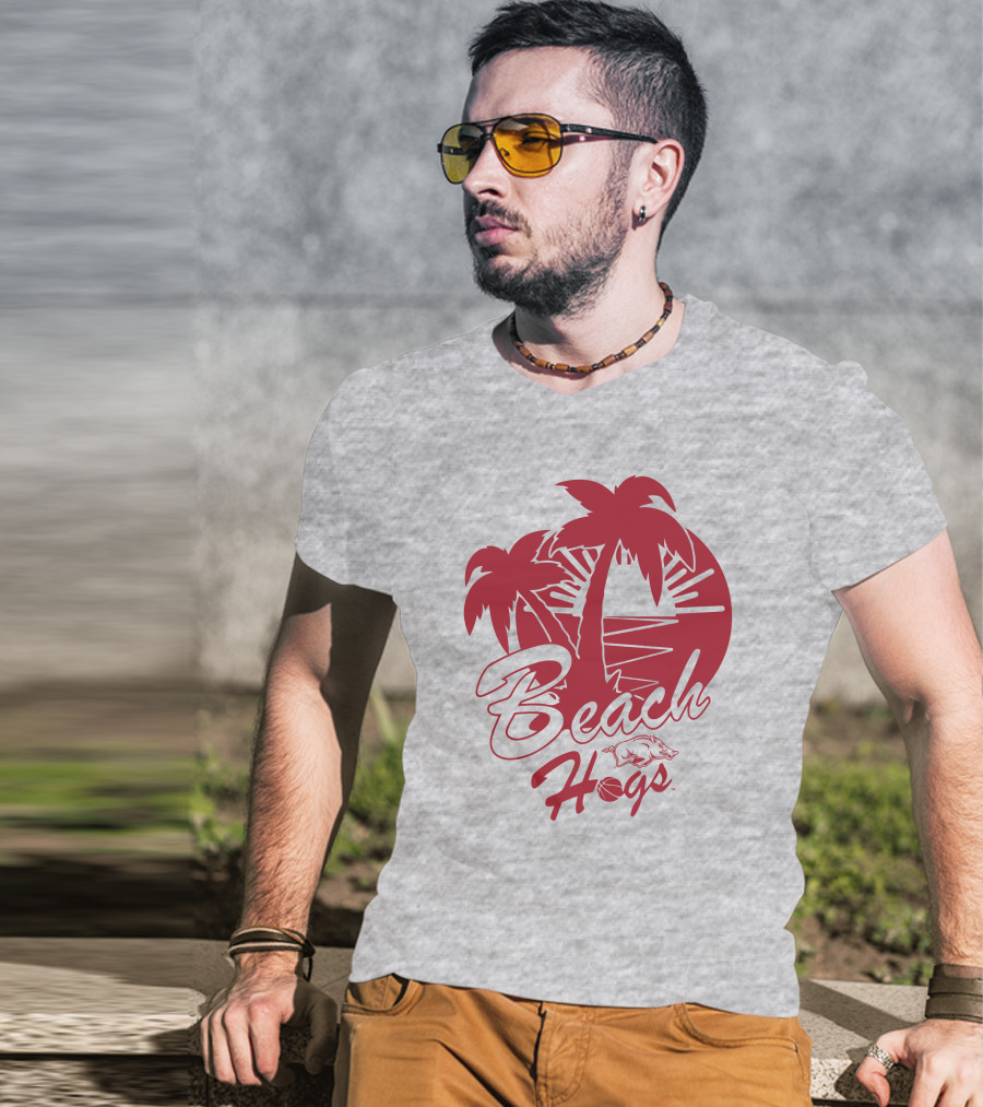 Eric Musselman Beach Hogs Arkansas Razorback Tampa T-Shirt