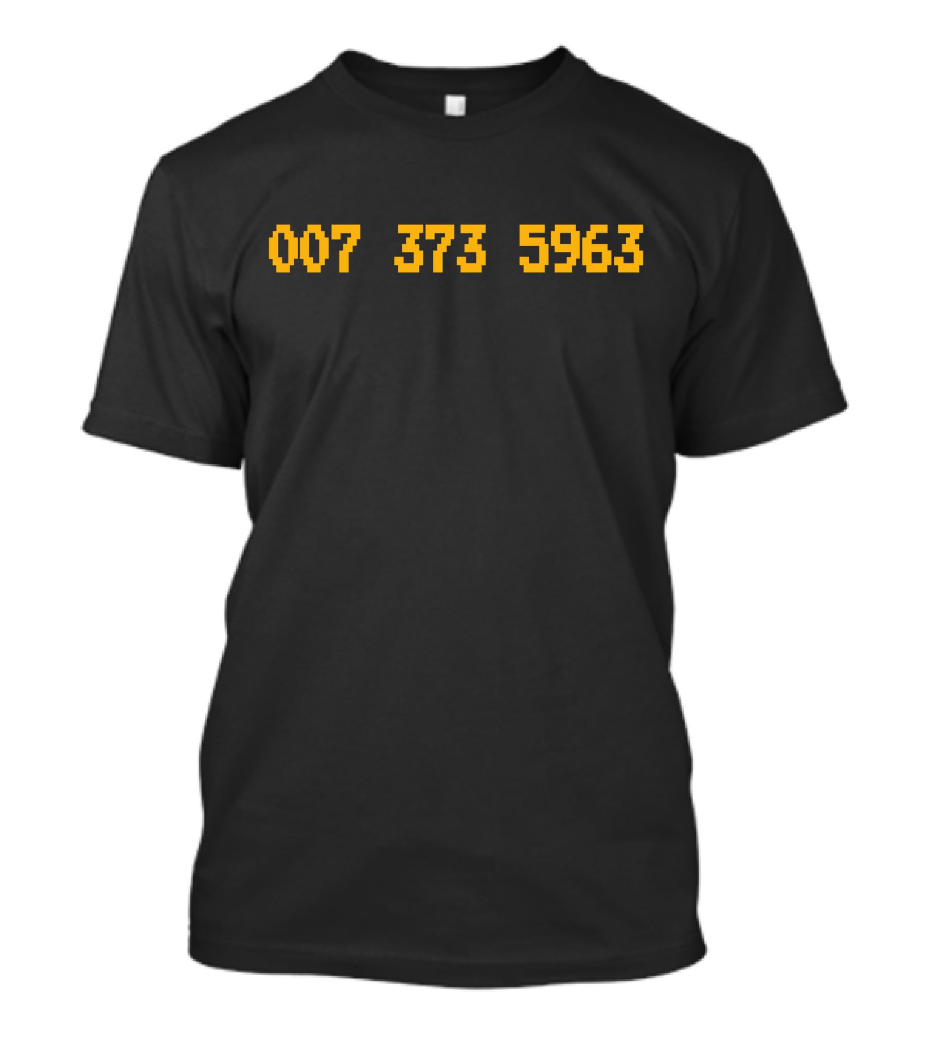 Sal Vulcano 007 373 5963 Code Prince Herb Pixelated Numbers T-Shirt