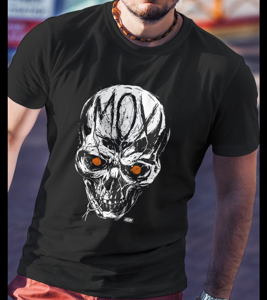 All Elite Wrestling AEW Jon Moxley MOX Skull Art Merch T-Shirt