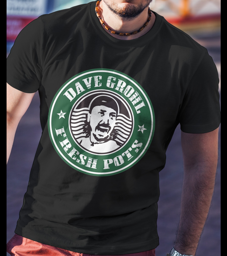 Dave Grohl Fresh Pots Coffee T-Shirt