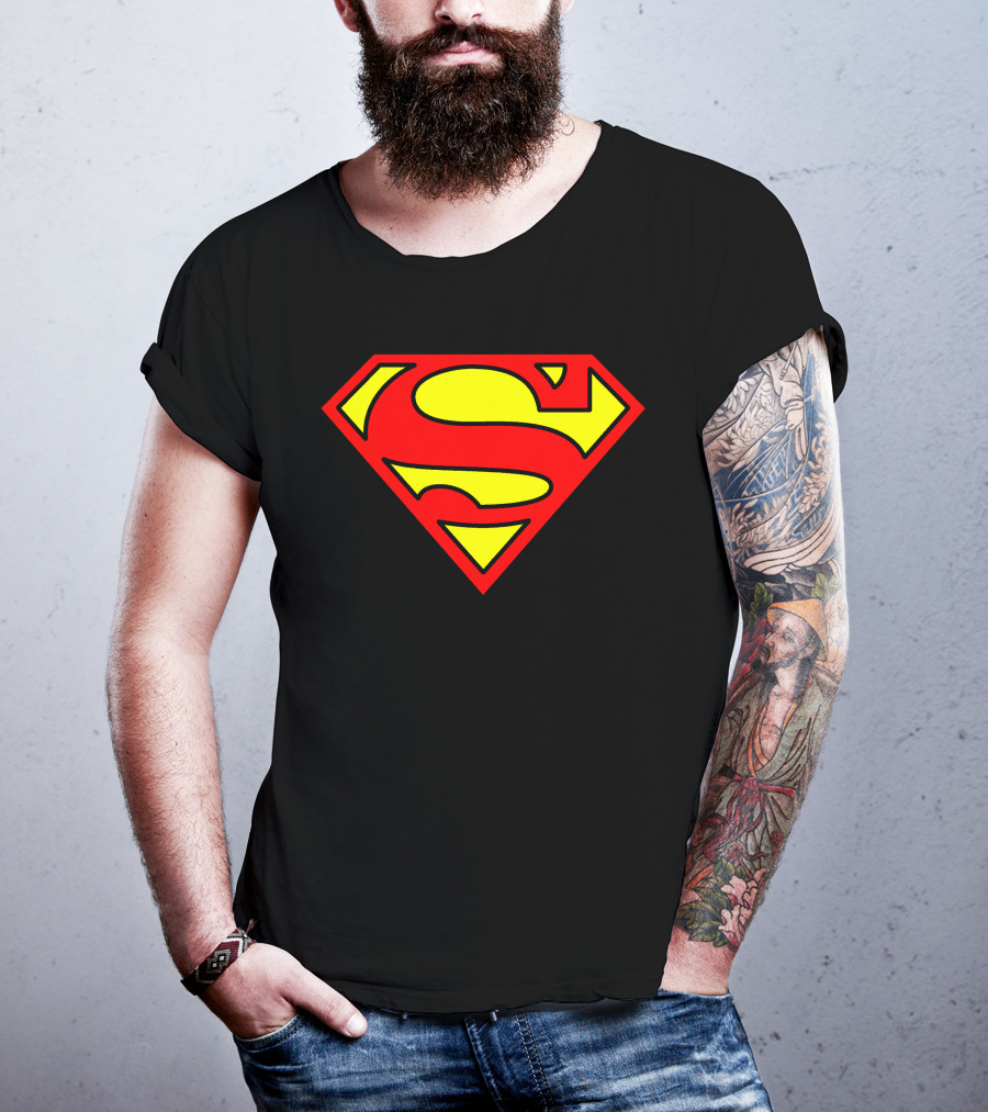 DC Comics Womens Superman Varsity Football S Shield T-Shirt