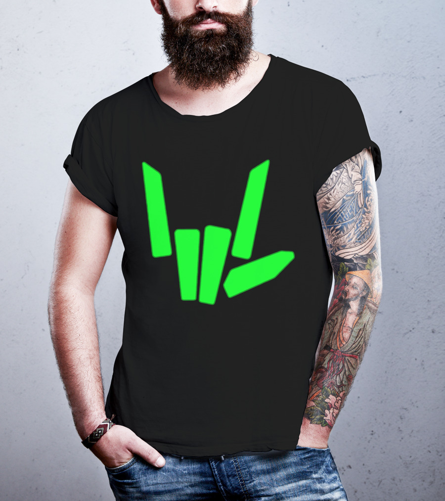 Original Share The Love Green Hand Sign Gesture T-Shirt