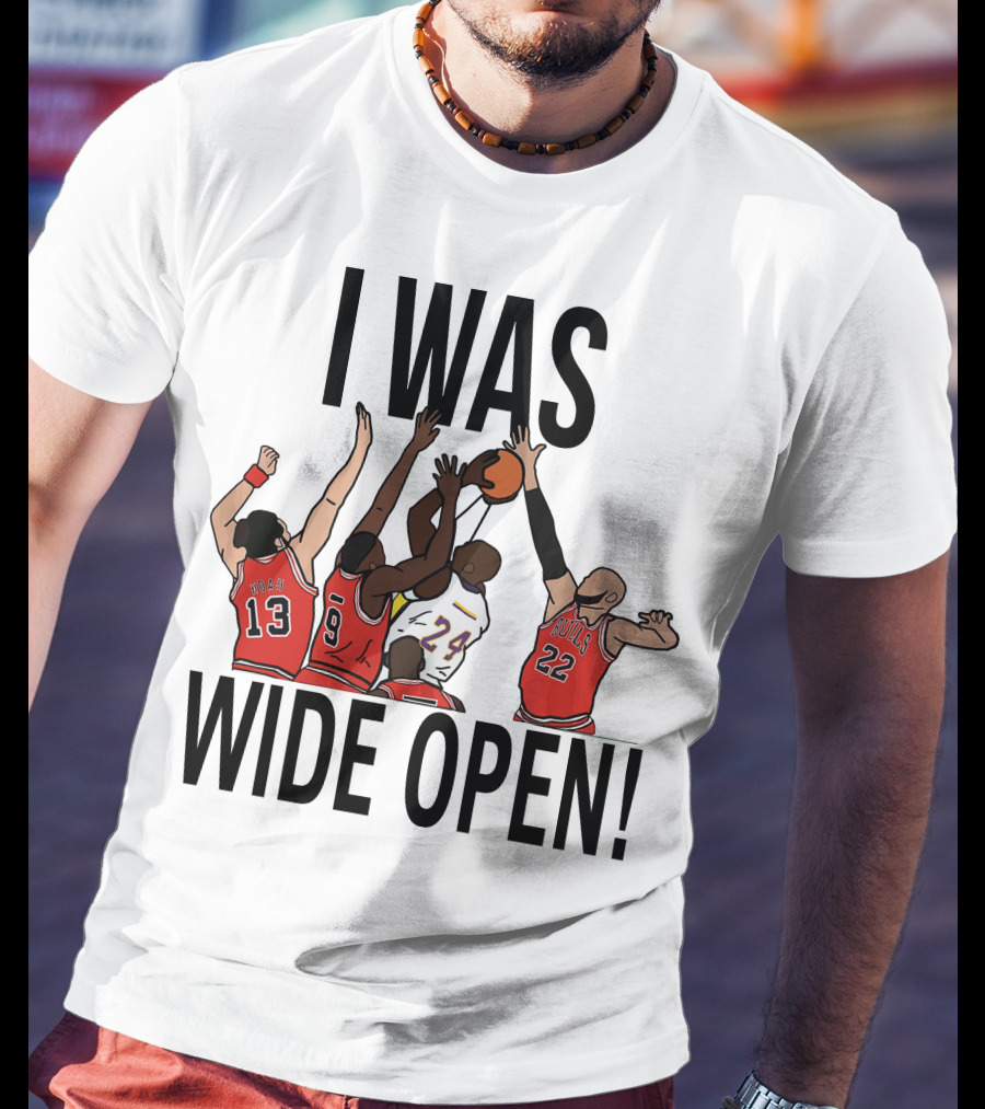Kobe Bryant I Was Wide Open Basketball Bulls Lakers T-Shirt