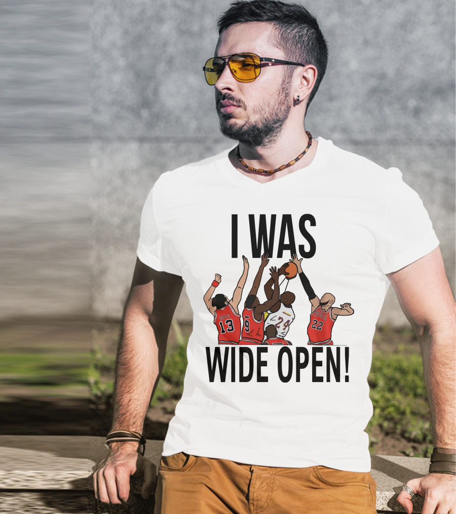 Kobe Bryant I Was Wide Open Basketball Bulls Lakers T-Shirt