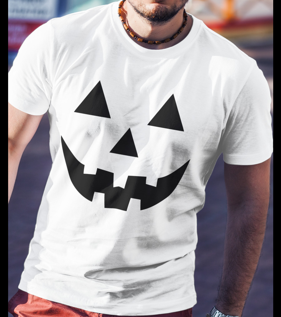 Jack O Lantern Face Pumpkin Halloween Scary Holiday T-Shirt