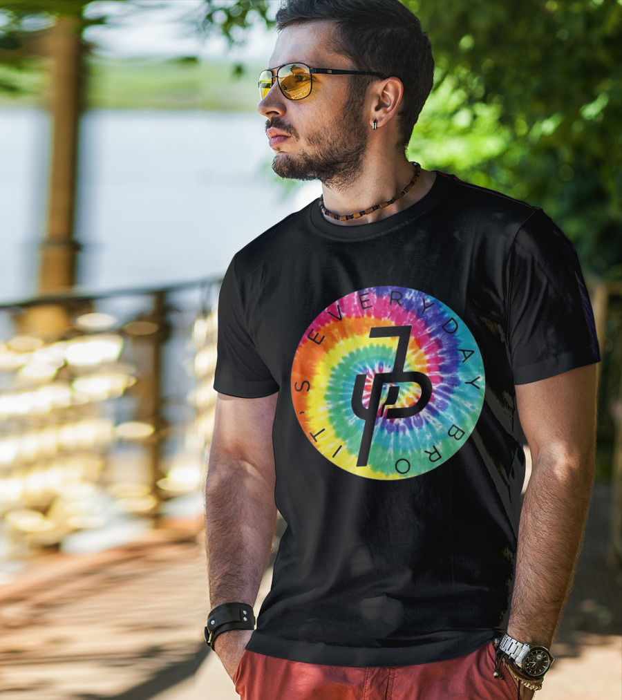 Jake Paul It's Everyday Bro Tie-Dye Logo Youth Personalized Shorts T-Shirt