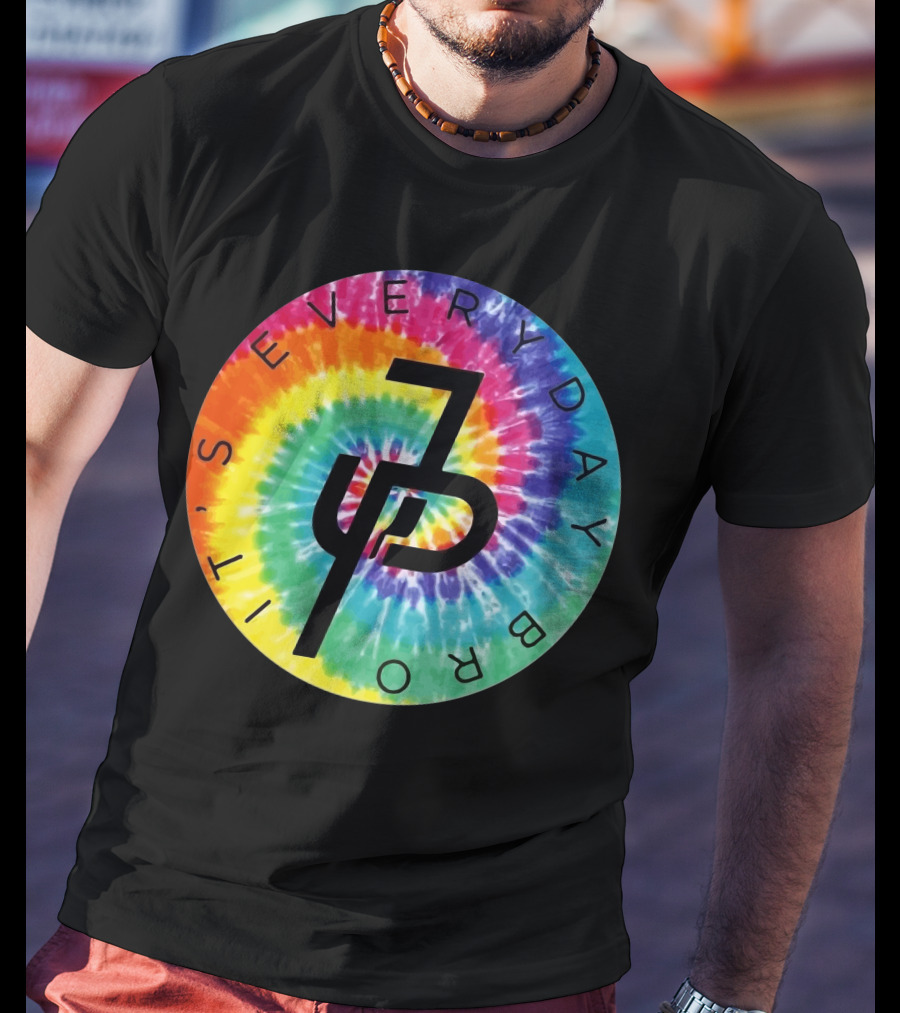 Jake Paul It's Everyday Bro Tie-Dye Logo Youth Personalized Shorts T-Shirt
