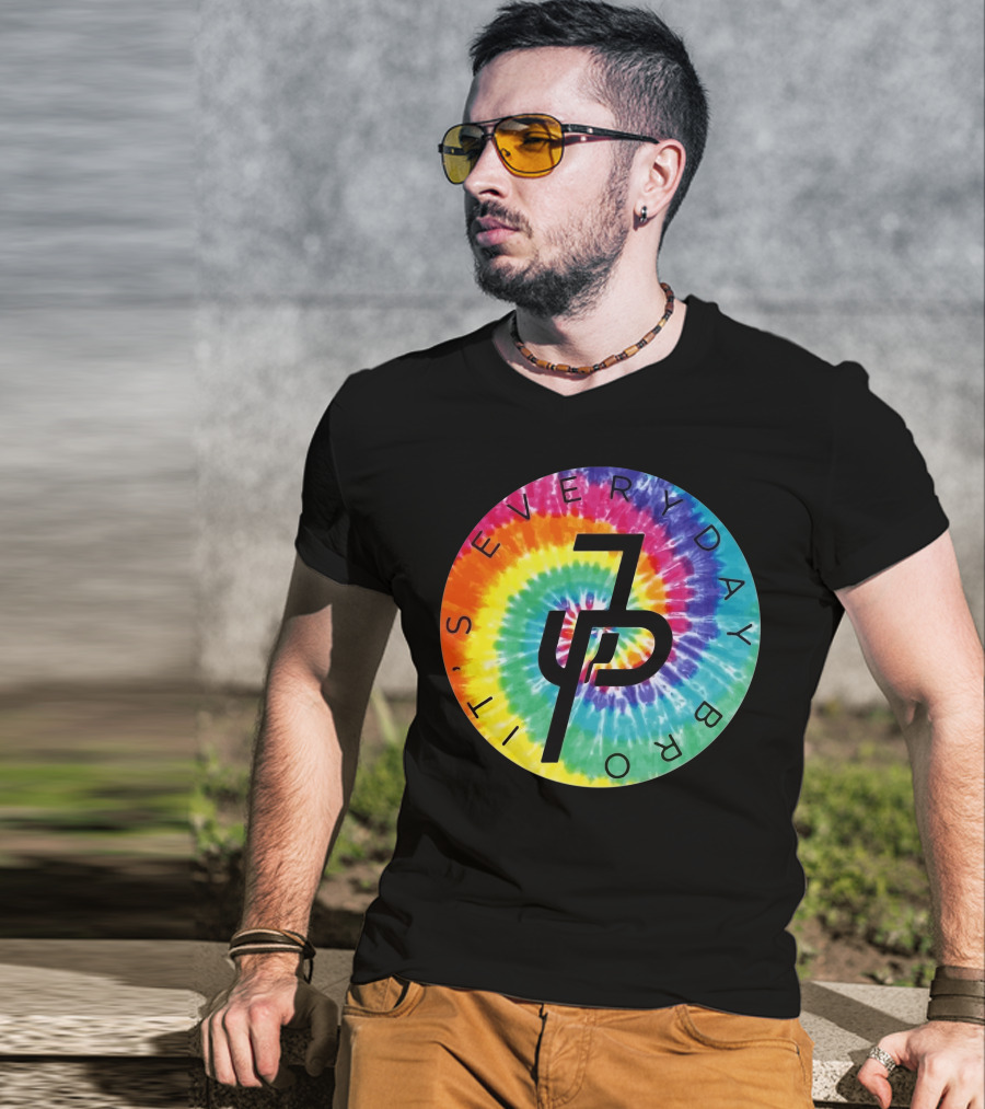 Jake Paul It's Everyday Bro Tie-Dye Logo Youth Personalized Shorts T-Shirt