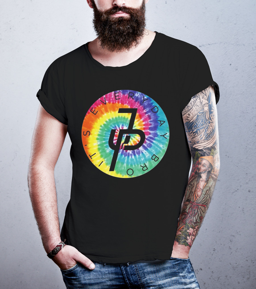 Jake Paul It's Everyday Bro Tie-Dye Logo Youth Personalized Shorts T-Shirt