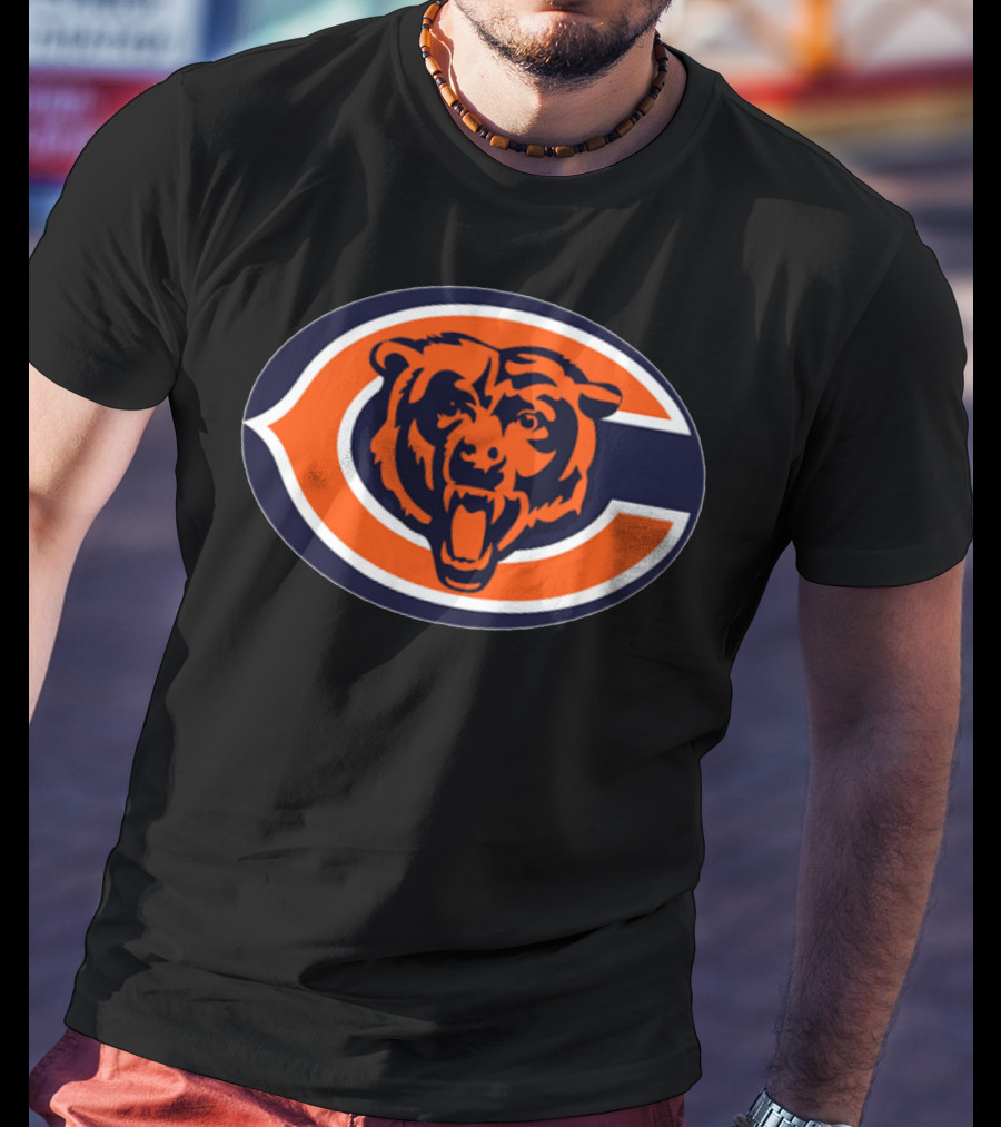 Chicago Bears Football Team Iconic Logo Bear Head T-Shirt