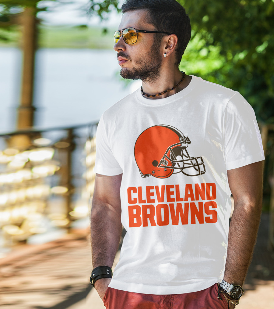 Cleveland Browns Football Team Helmet T-Shirt