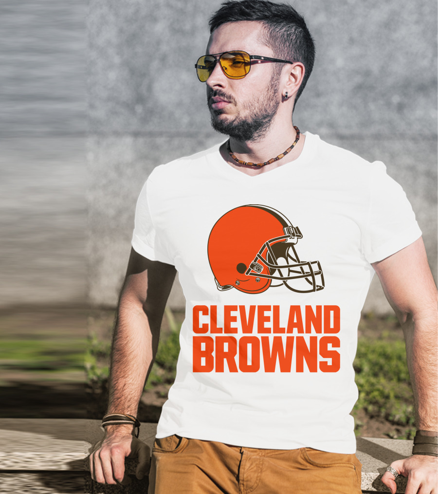 Cleveland Browns Football Team Helmet T-Shirt