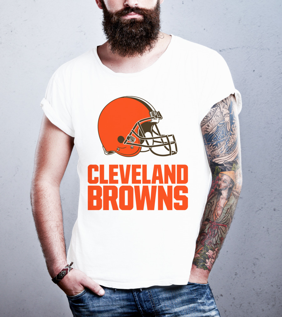 Cleveland Browns Football Team Helmet T-Shirt