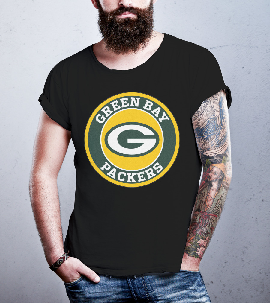 Green Bay Packers Football Team Circle T-Shirt