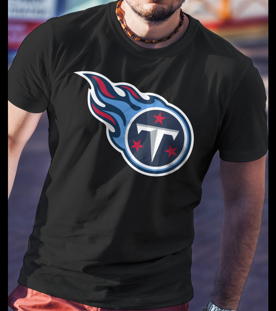 Tennessee Titans Football Team Symbol With Iconic T-Shirt