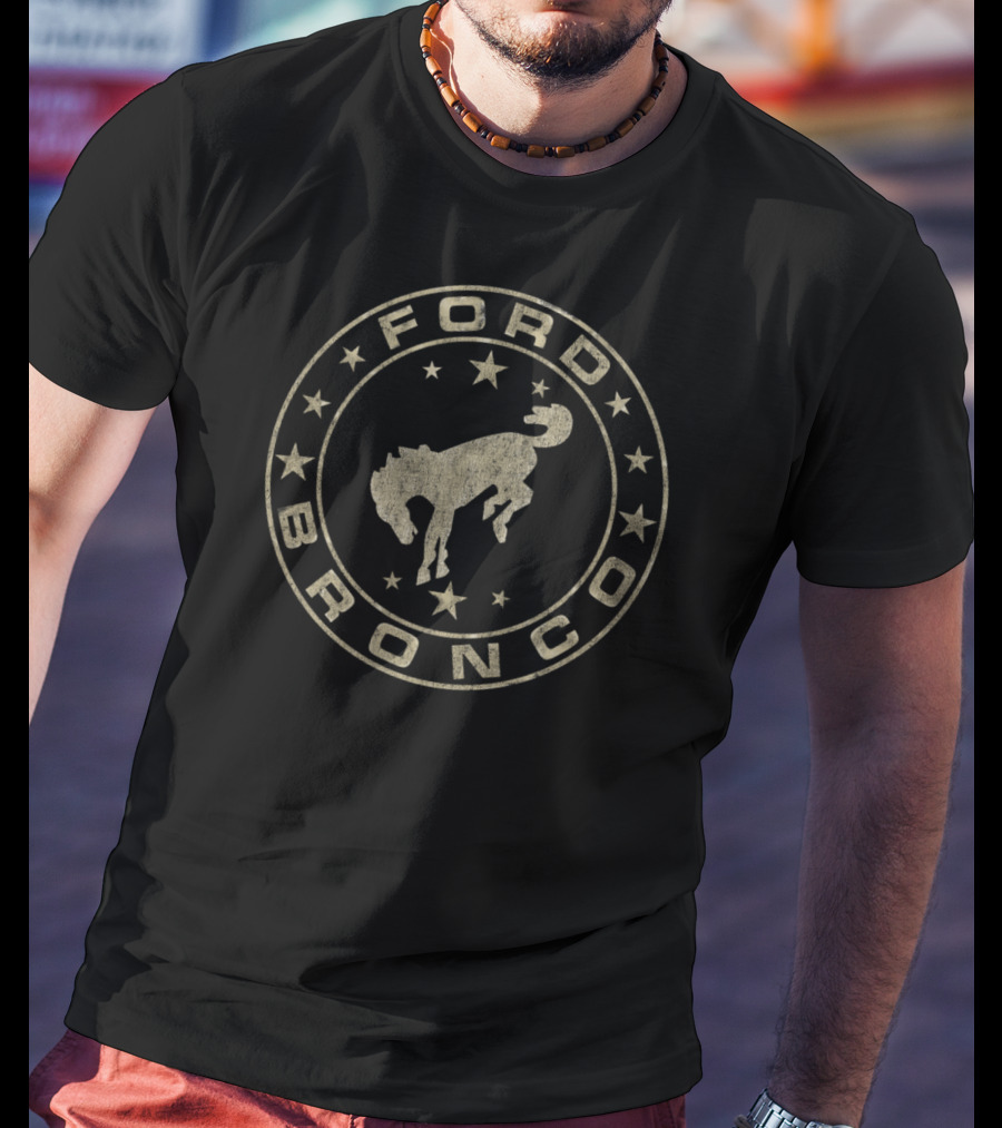 Ford Bronco Vintage Circle Star Bronco T-Shirt