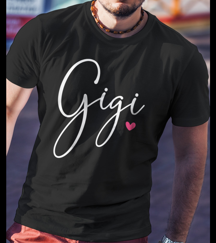 Gigi Grandma Christmas Birthday Heart T-Shirt