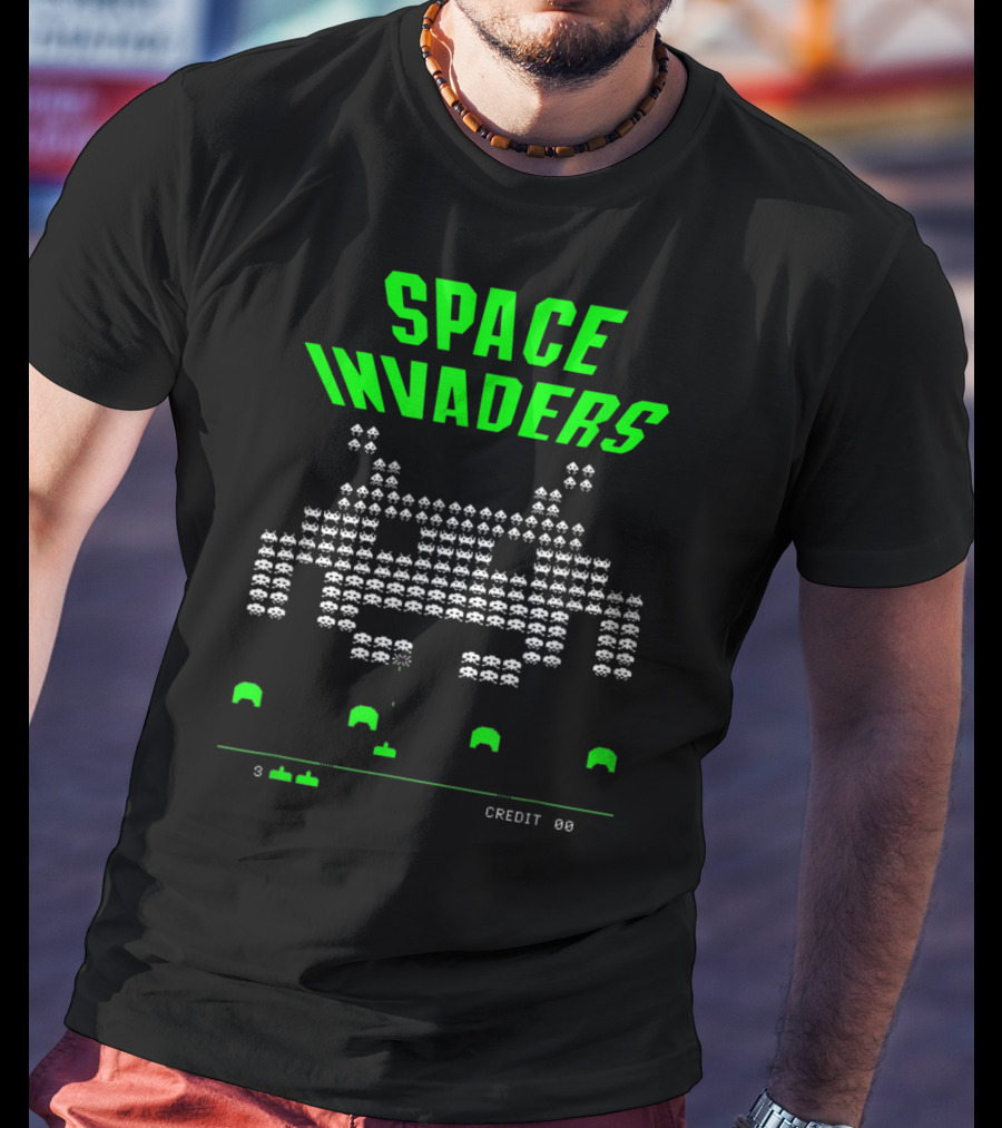 Space Invaders Arcade 80s Video Game Alien Retro T-Shirt