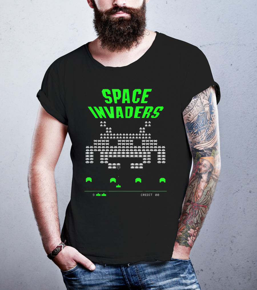 Space Invaders Arcade 80s Video Game Alien Retro T-Shirt