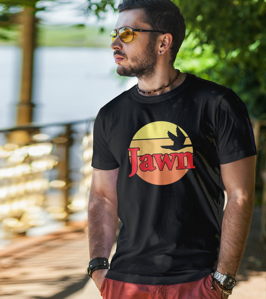 Wawa Jawn Sunset Silhouette Bird T-Shirt