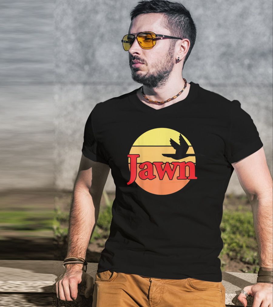 Wawa Jawn Sunset Silhouette Bird T-Shirt