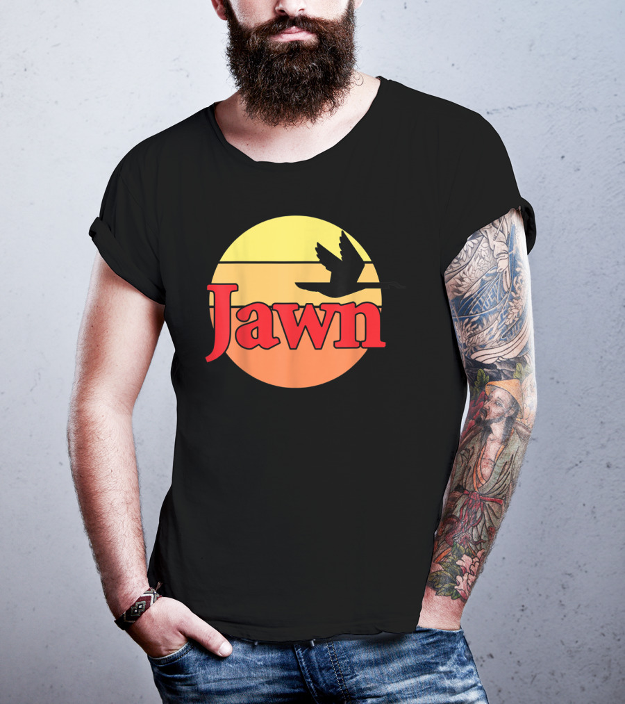 Wawa Jawn Sunset Silhouette Bird T-Shirt
