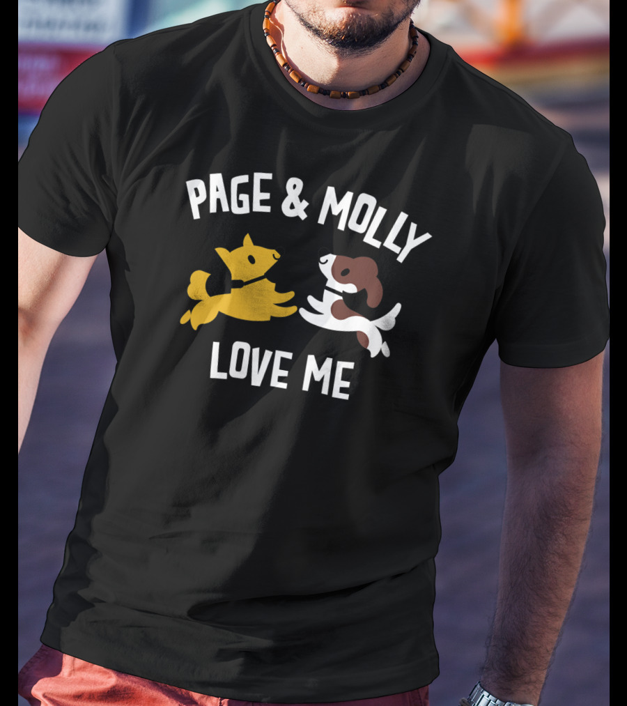 Page And Molly Love Me Kids Dog T-Shirt