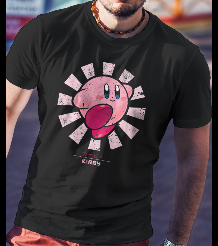 Kirby KIRBY Retro Style Burst T-Shirt