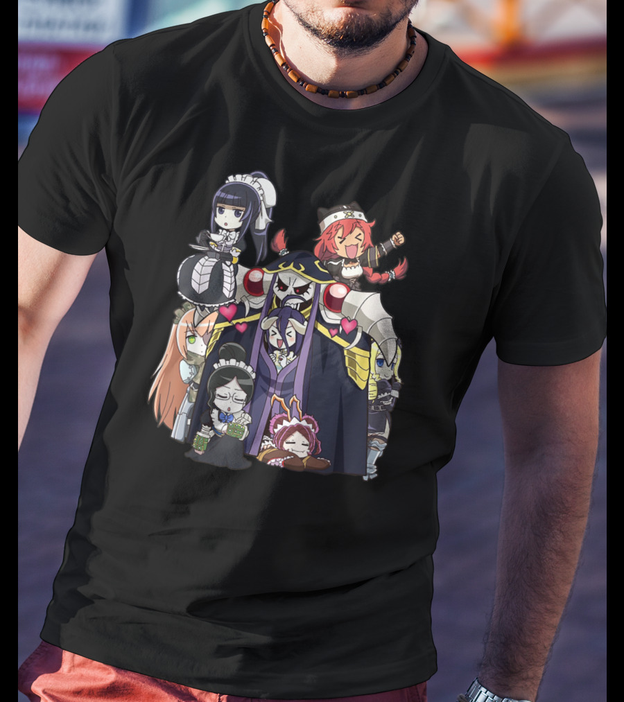 Overlords Anime Chibi Characters Group T-Shirt