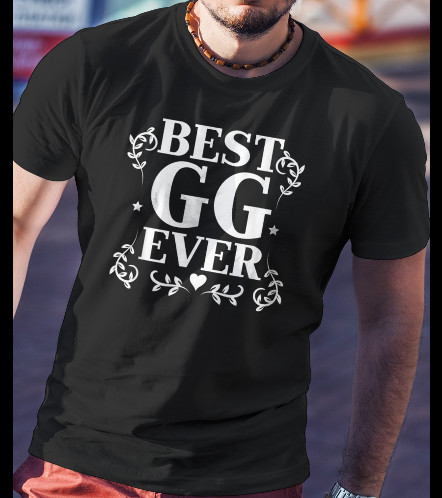 BEST GG EVER Grandmother Floral Heart T-Shirt