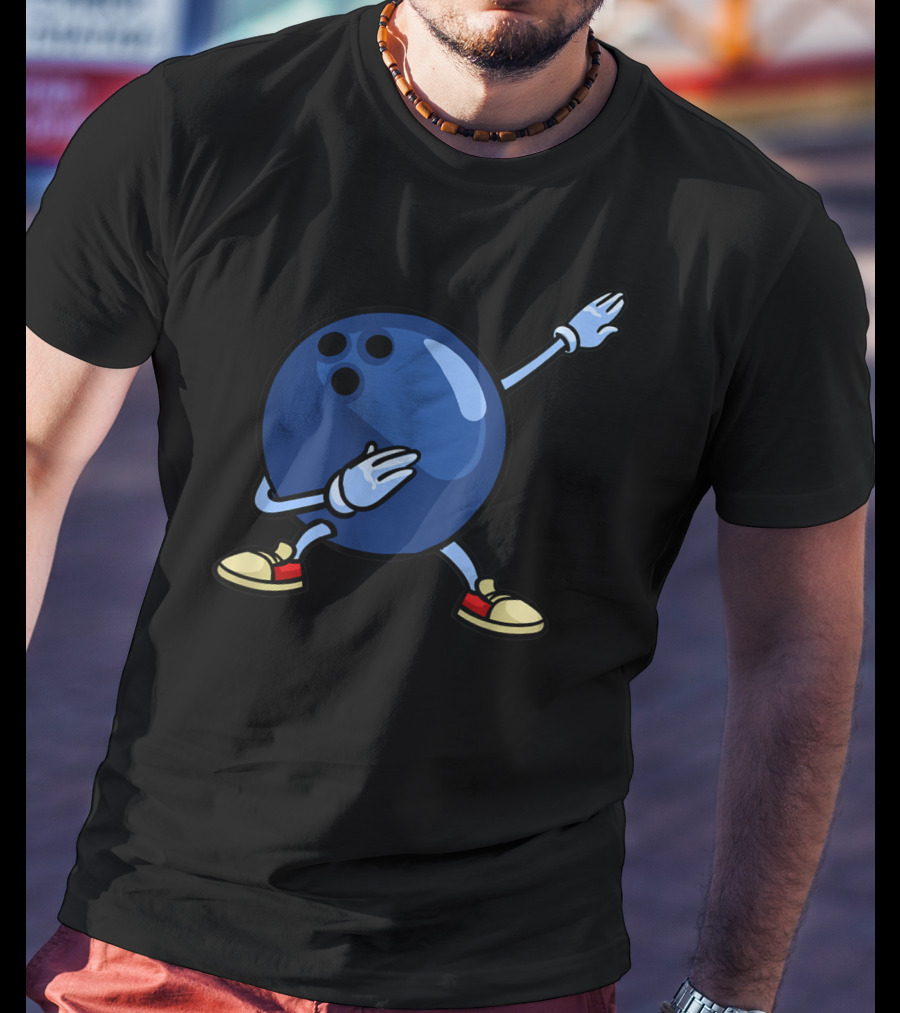 Bowling Ball Dab Youth Alley Pin Mom T-Shirt