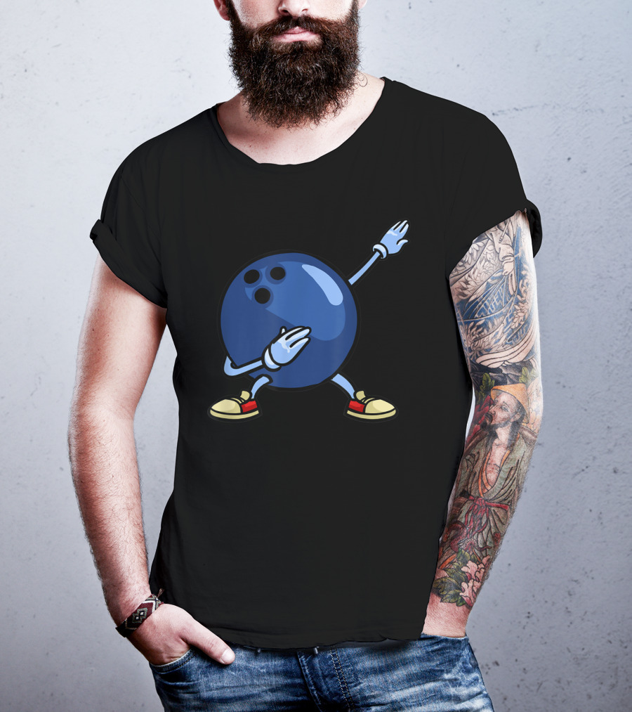 Bowling Ball Dab Youth Alley Pin Mom T-Shirt