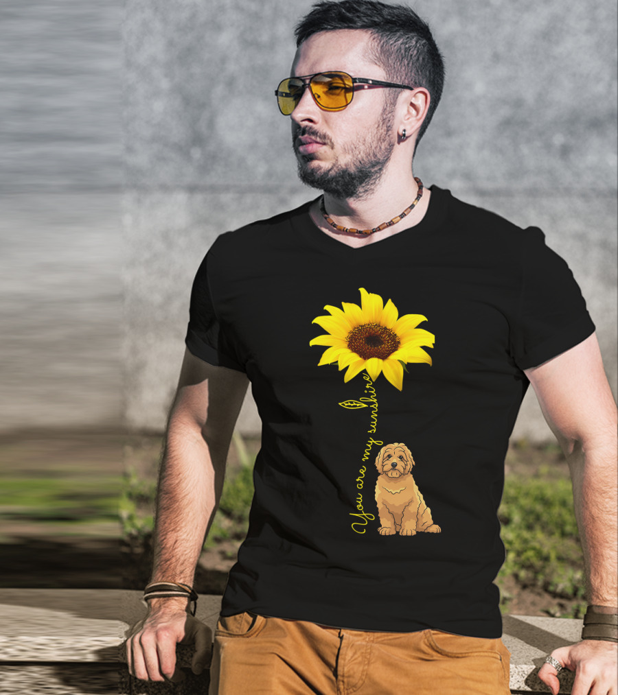 You Are My Sunshine Goldendoodle Sunflower Mom T-Shirt