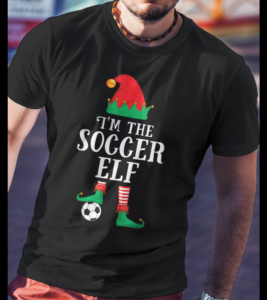 I'm The Soccer Elf Christmas Sport Festive Football T-Shirt