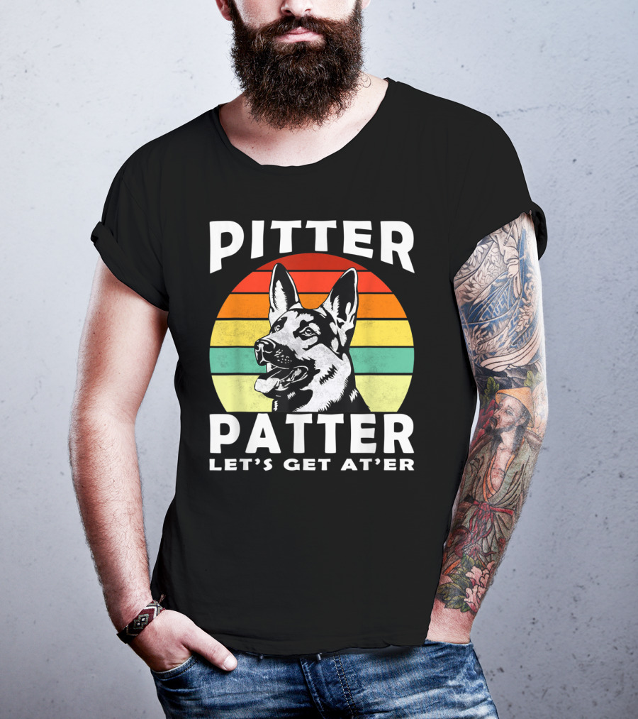Pitter Patter Let's Get At'er Dog Rainbow T-Shirt