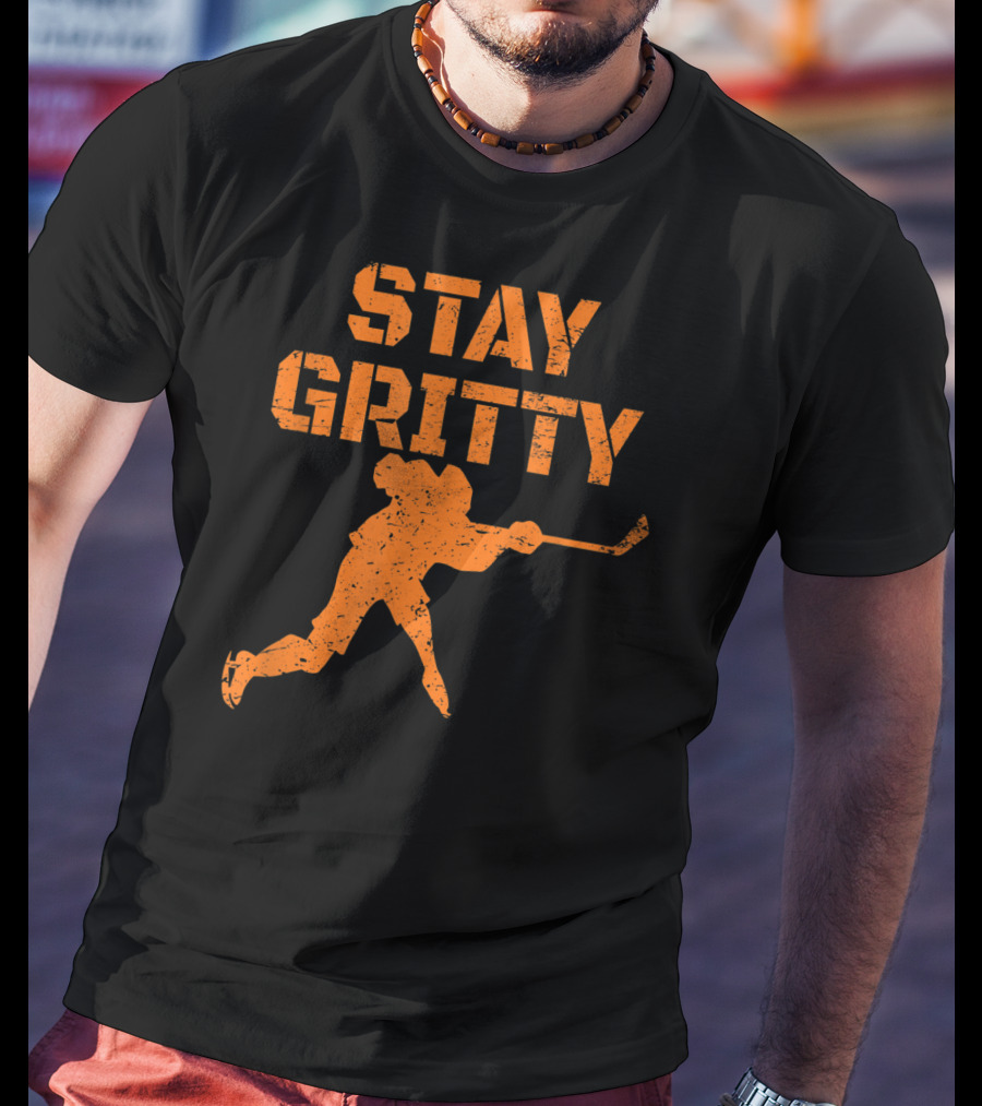 STAY GRITTY Ice Hockey Philly Player T-Shirt
