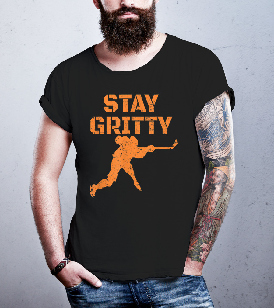 STAY GRITTY Ice Hockey Philly Player T-Shirt