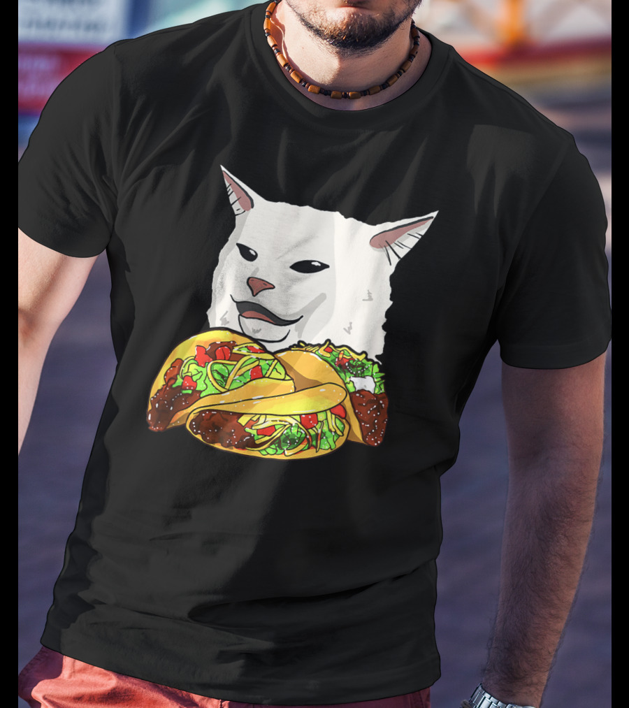 Woman Yelling At A Cat Meme Taco T-Shirt