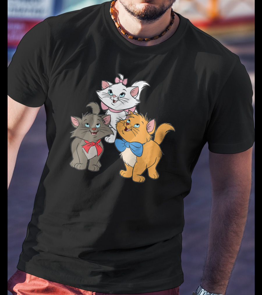 WoMarie Cartoon Aristocats Kittens Trio T-Shirt