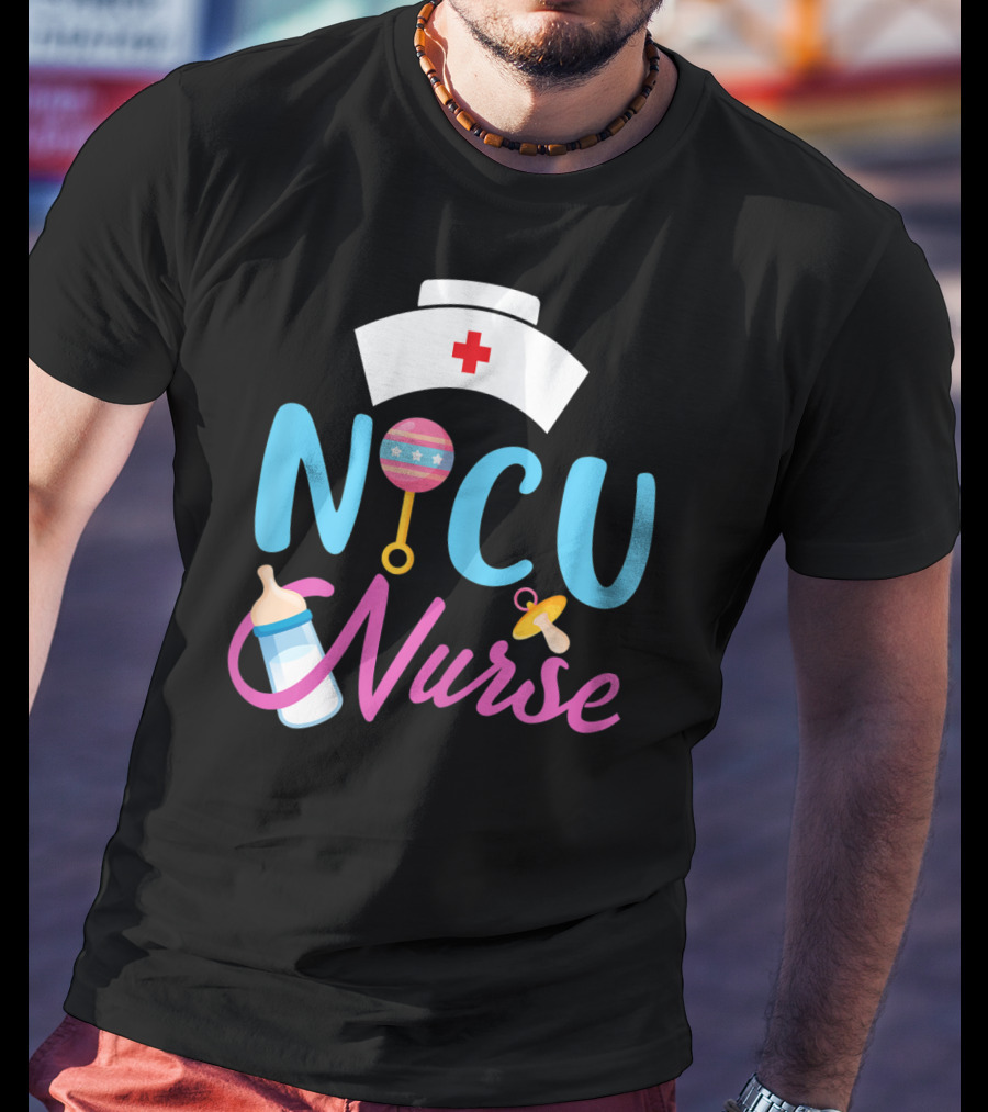 NICU Nurse Newborn Baby Care Essentials T-Shirt