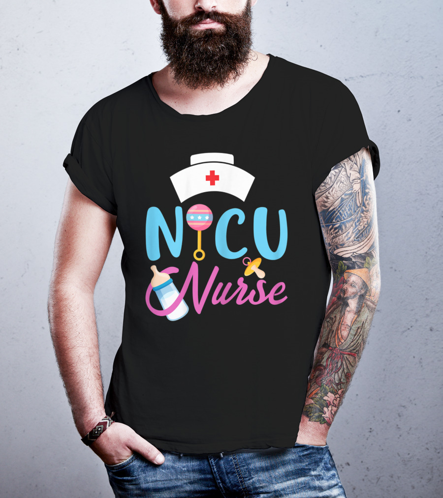 NICU Nurse Newborn Baby Care Essentials T-Shirt