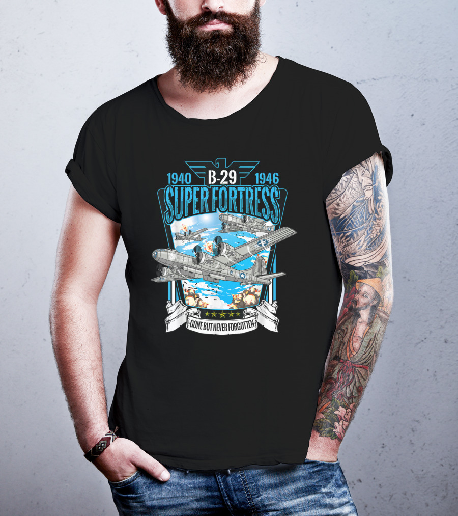 1940-1946 B-29 Superfortress Bomber Gone But Never Forgotten T-Shirt