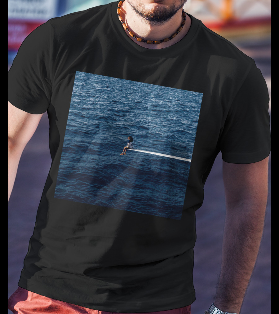 SZA SOS Album Cover Sitting On Diving Board Over Ocean T-Shirt
