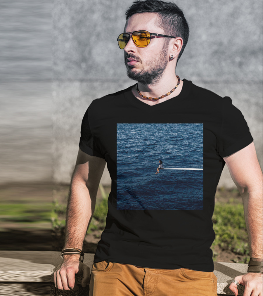 SZA SOS Album Cover Sitting On Diving Board Over Ocean T-Shirt