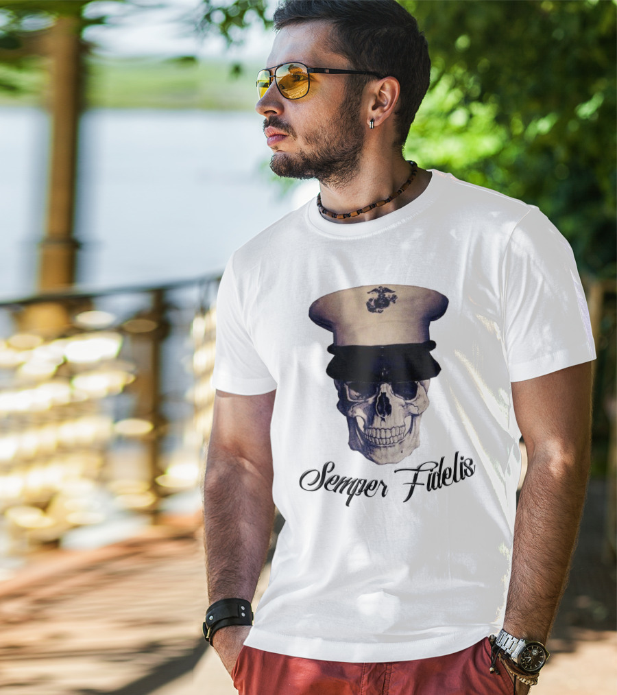 Semper Fidelis Skull Marine Corps T-Shirt
