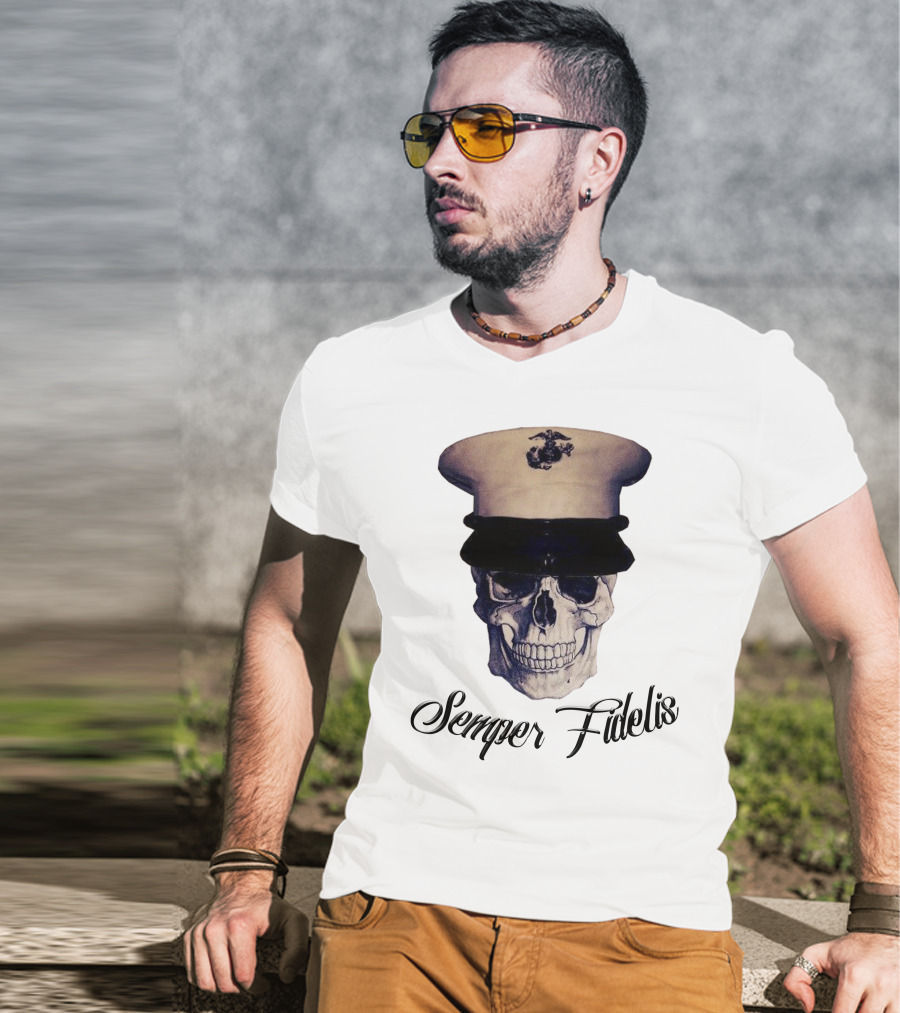 Semper Fidelis Skull Marine Corps T-Shirt