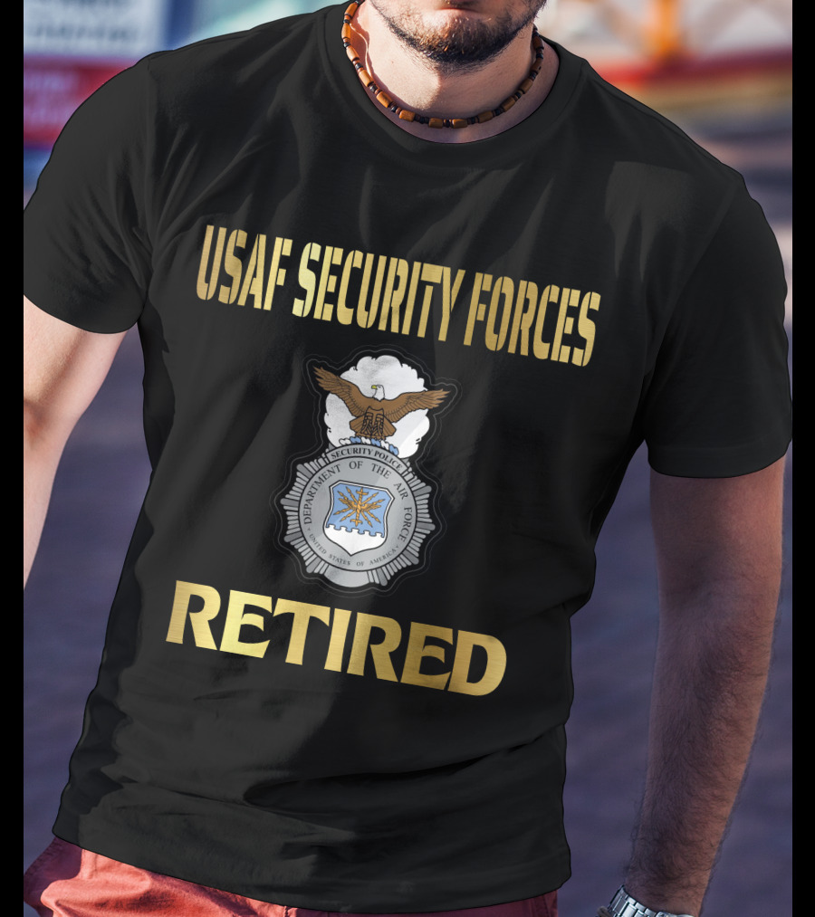 Usaf Security Forces Retired T-Shirt
