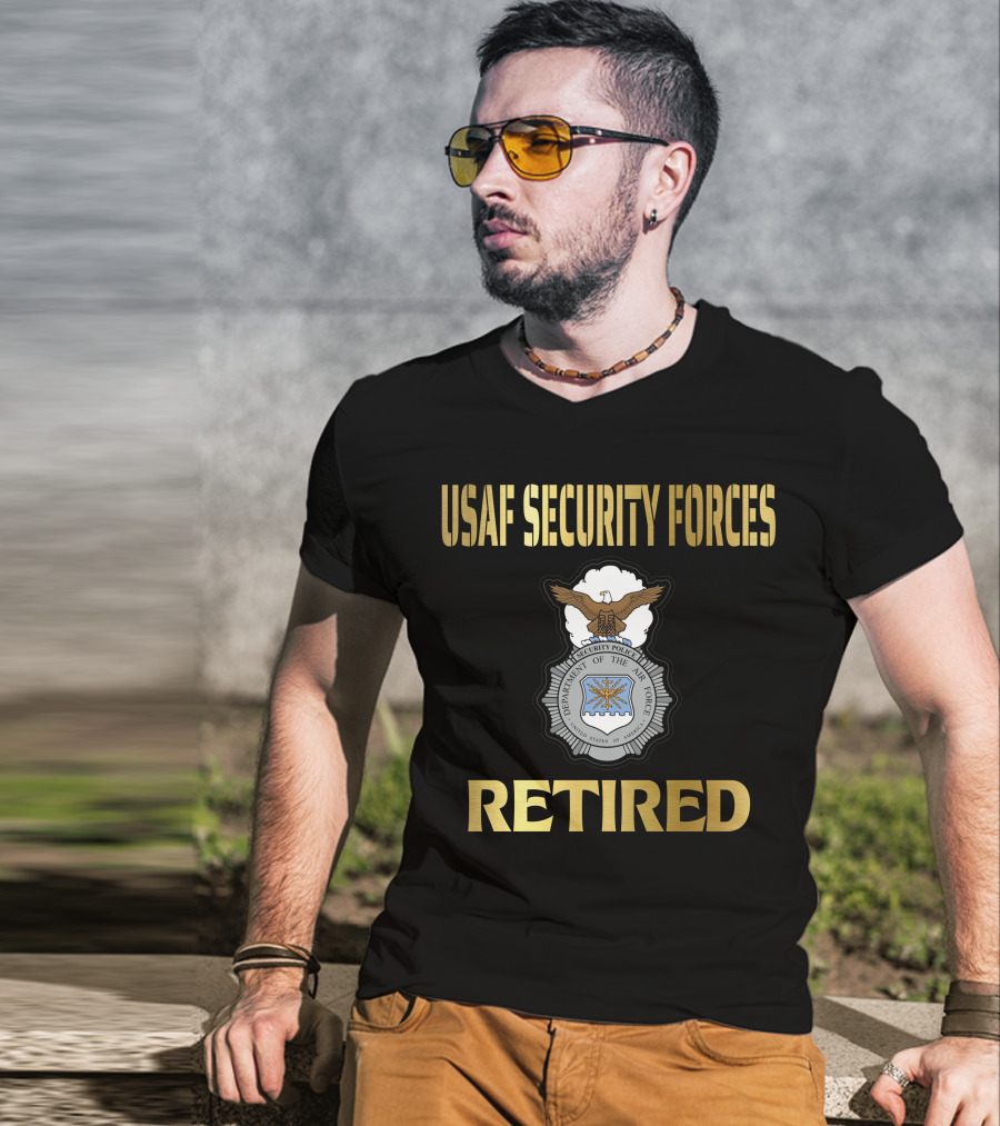 Usaf Security Forces Retired T-Shirt