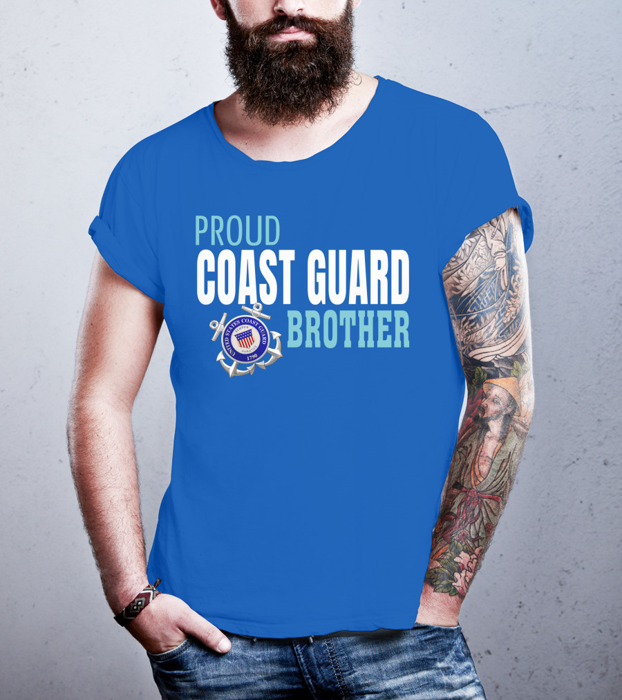 Proud Coast Guard Brother United States Coast Guard 1790 T-Shirt