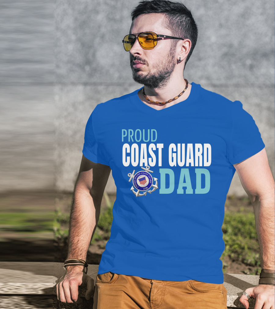 Proud United States Coast Guard Dad 1790 T-Shirt